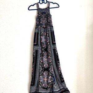 Bailey Blue Maxi Tank Leg Slit Dress.  (XS)